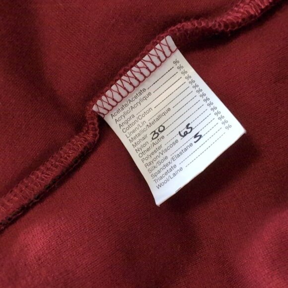 Rebecca King Preppy Academia Old Money Elbow Patch Bordeaux Wine Red Blazer XS - Picture 6 of 8